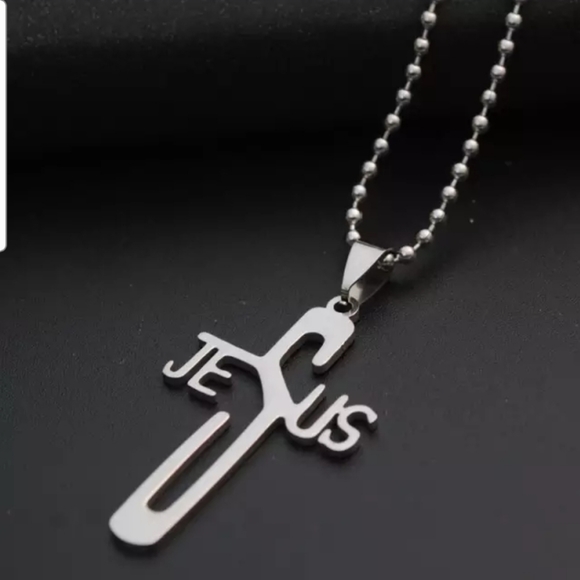 NEW! Stainless Steel Jesus Christ Cross Necklace - Picture 5 of 5